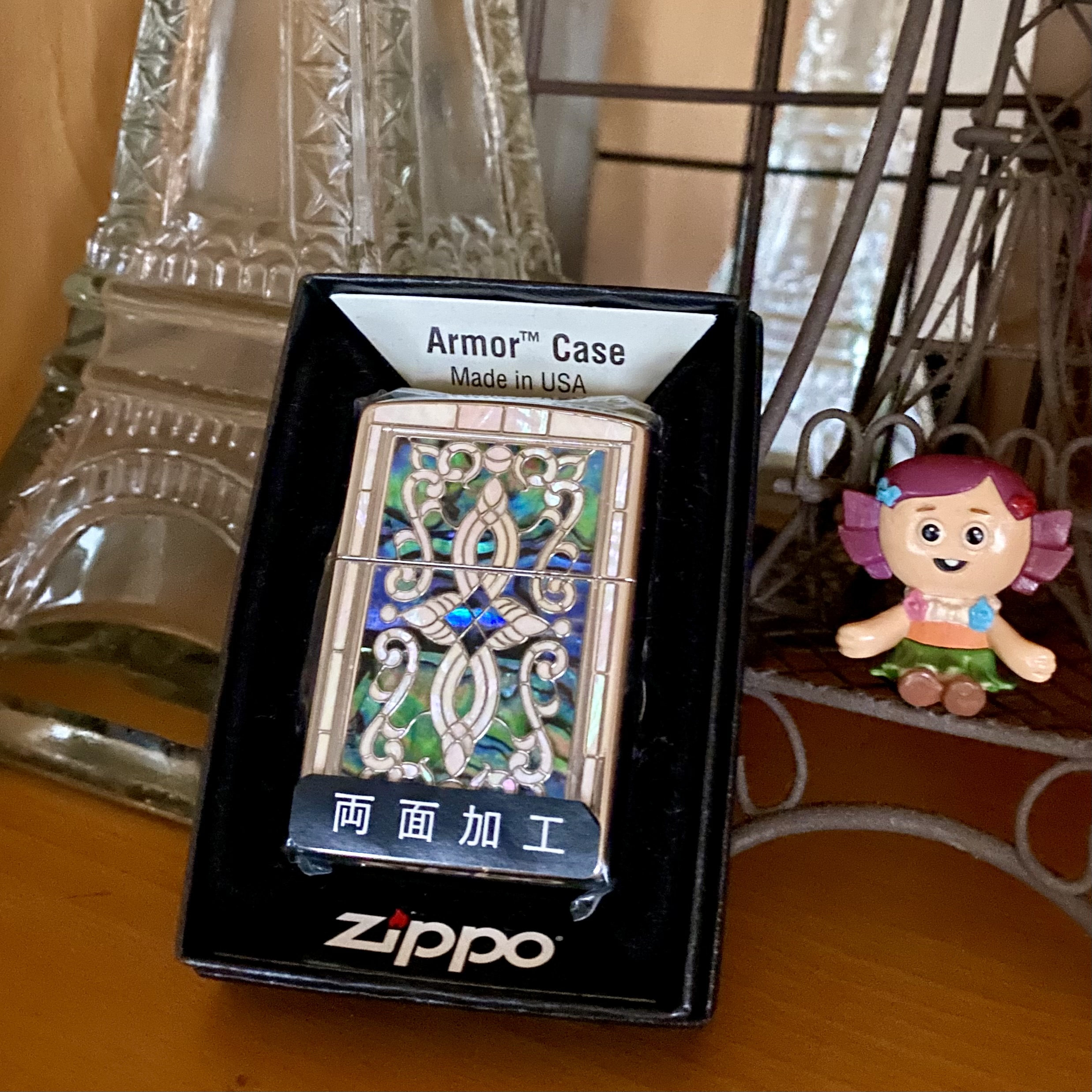 ステンドグラスのような⭐️綺麗なZIPPO