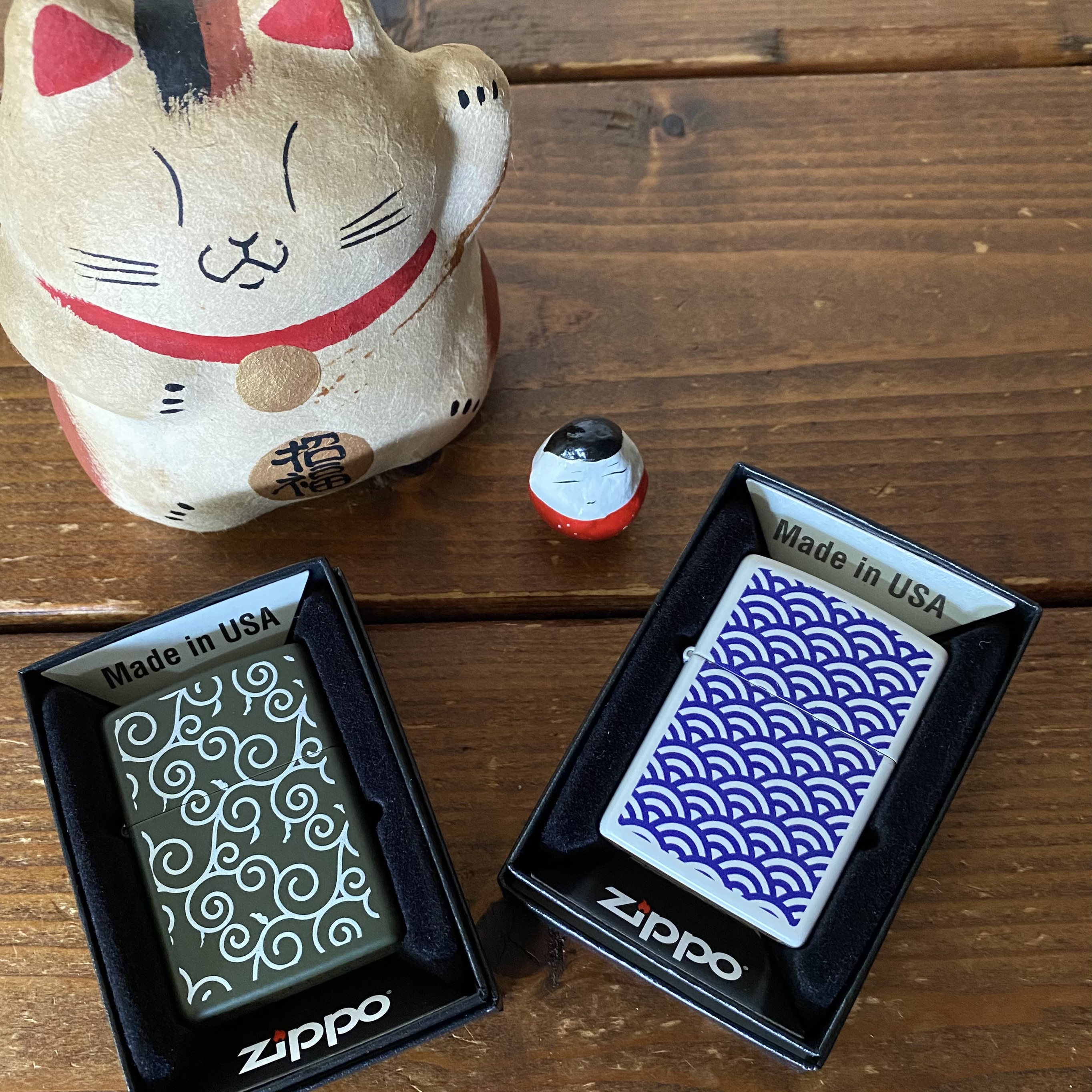 和の縁起柄 USA加工ZIPPO