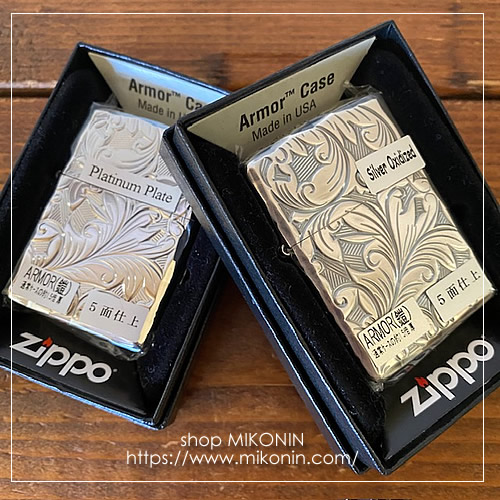 NEW ZIPPO ARMOR リーフ 5面深彫り彫刻 販売中！