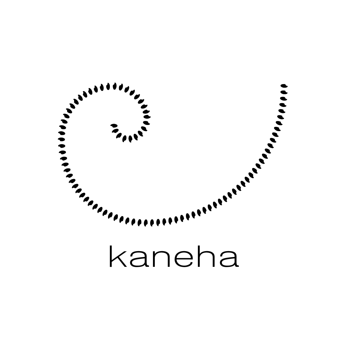 カネハ窯のロゴ一新｜88個の米粒でとびがんなを構成