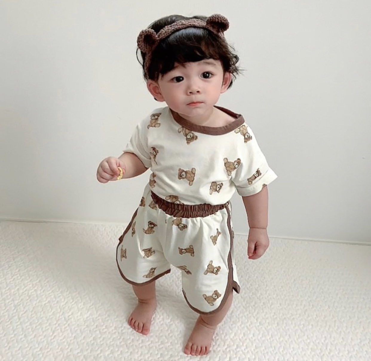 大注目🤍　くまちゃんセットアップ　baby &kids