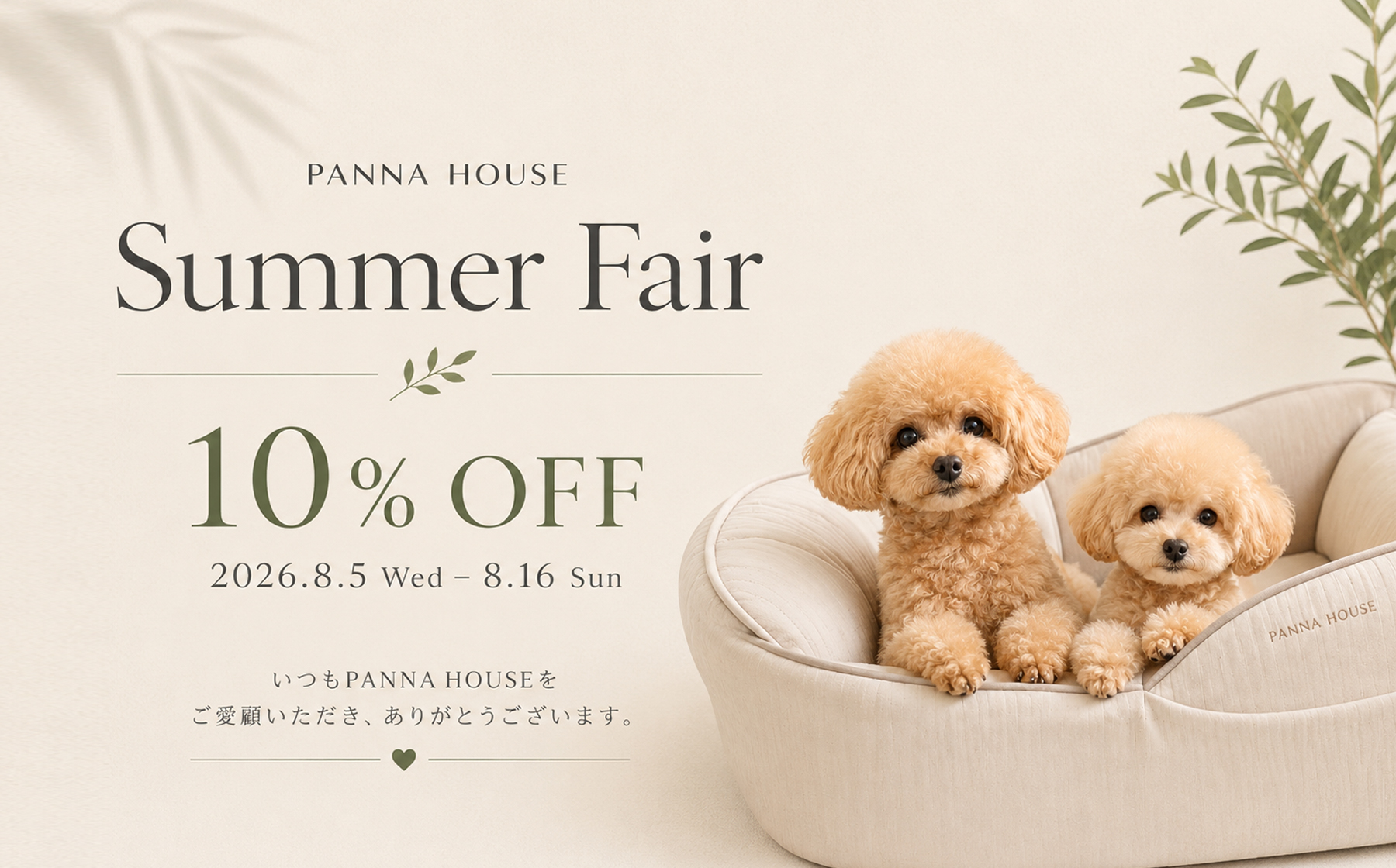 🌿 Summer Fair 開催 🌿