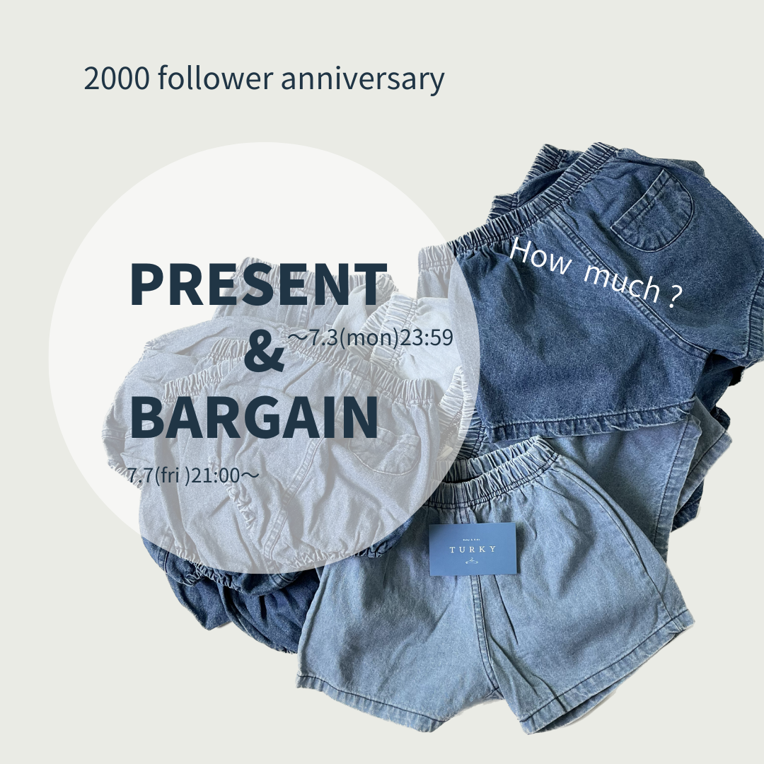PRESENT EVENT🎁 ＆ BARGAIN🛒