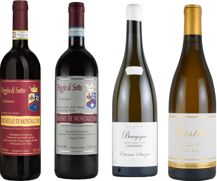 【ワイン】ポッジョ・ディ・ソットとソゼのブルゴーニュ白、キスラー(少し)