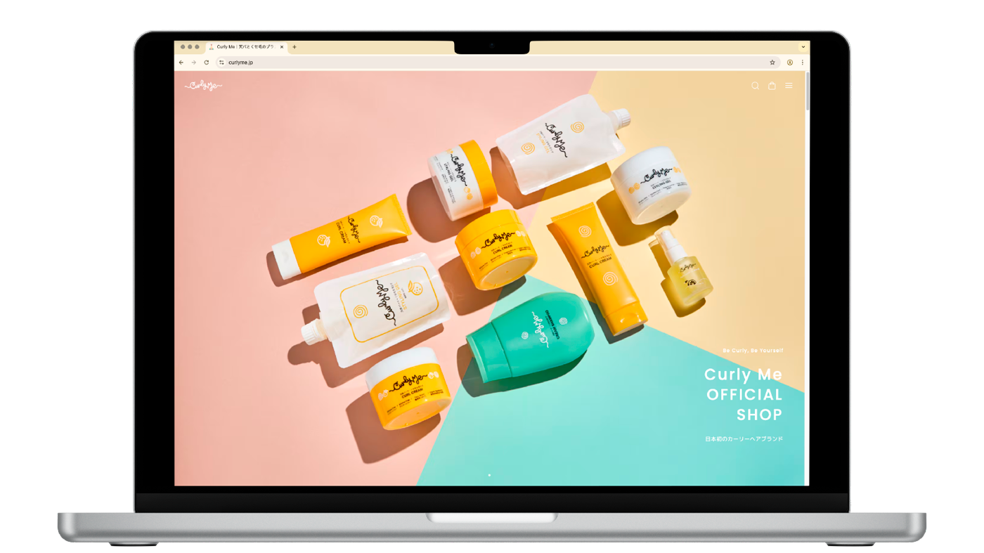 Curly Me WEBサイトリニューアルしました