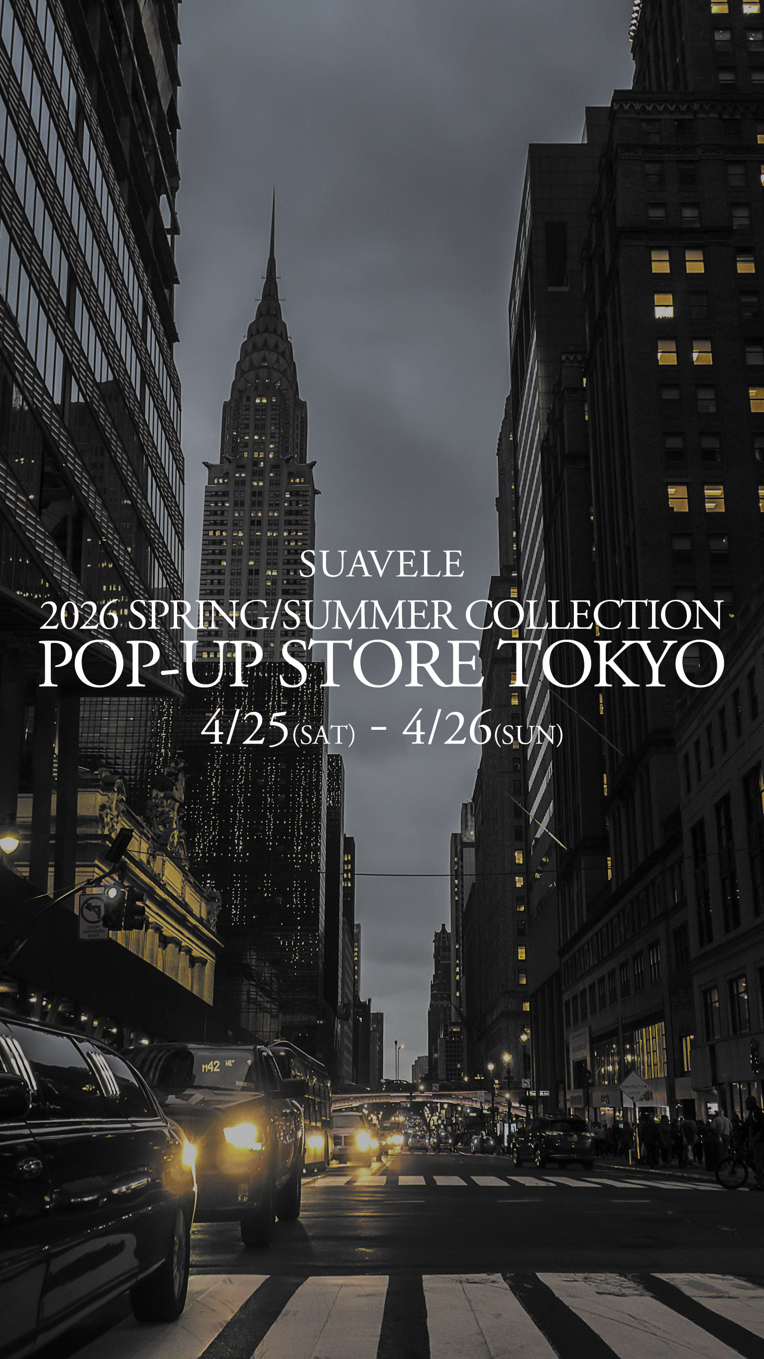 【 POP UP STORE TOKYO】2026年 4月25日（土）〜26日（日）二日間 開催。