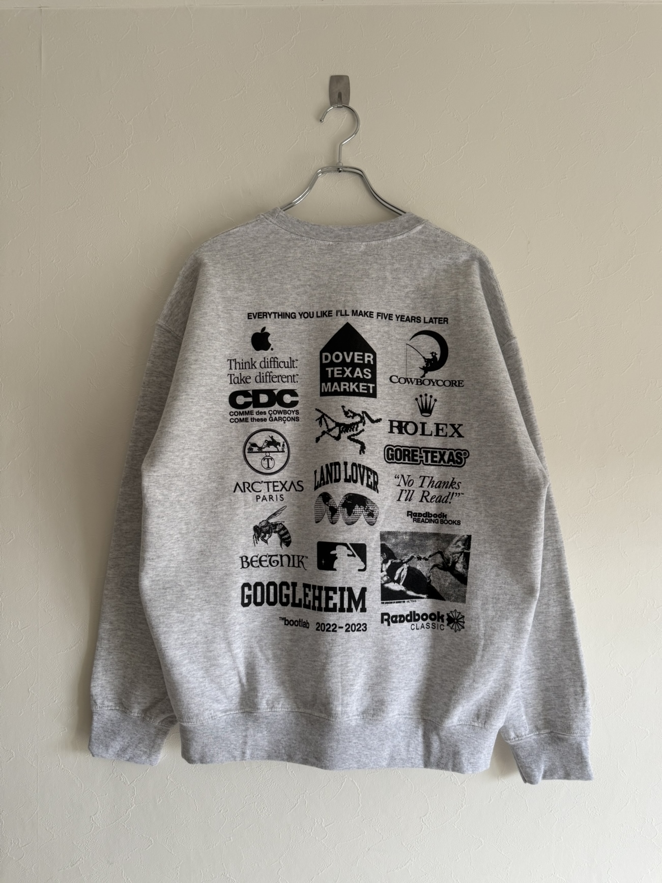 BOOTLAB / ARC'HIVE ver.3 SWEAT - ASH GREY