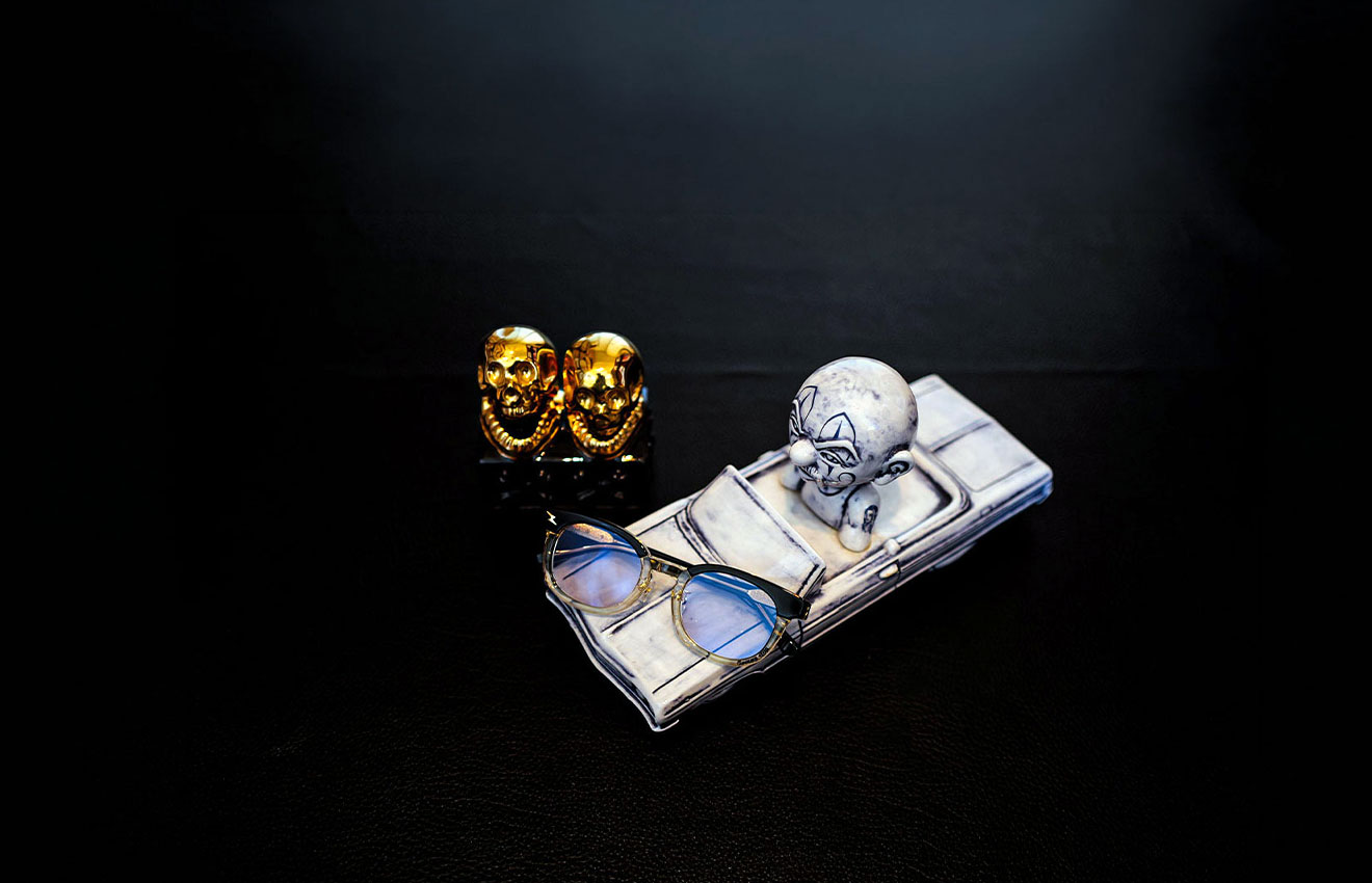 ⚡︎ Ash Grayレンズ / Open 2tone Black ⚡︎