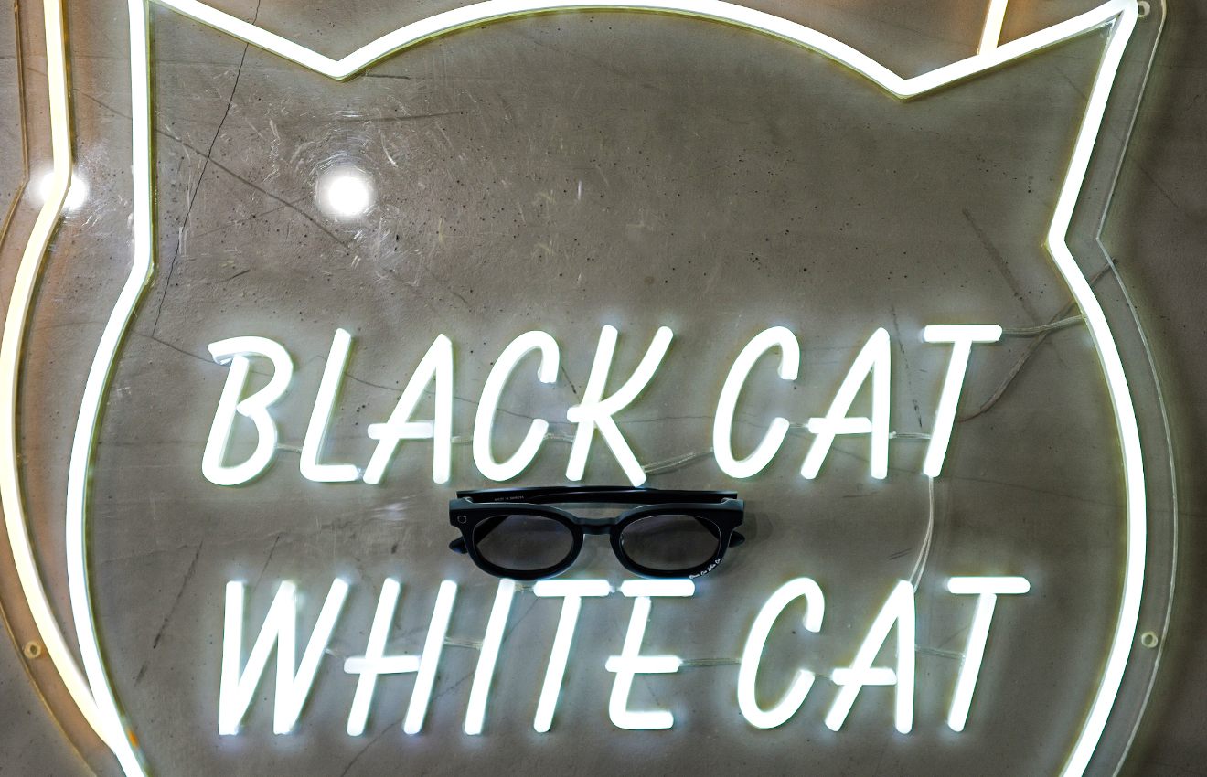 ᐞ NSH × BLACK CAT WHITE CAT ᐞ Matte Blackフレーム