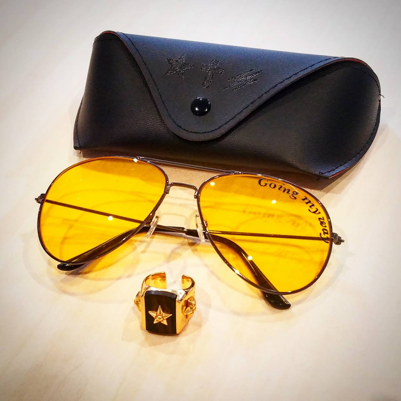 Wood RING【L＆D】 novelty