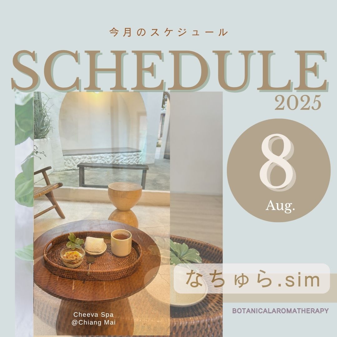 8月のスケジュール