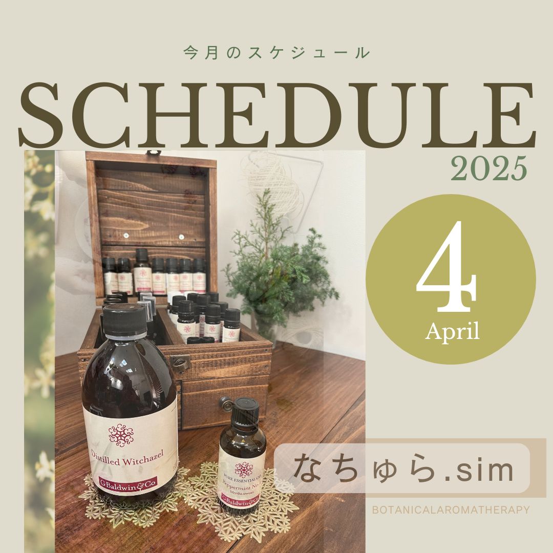 ４月のスケジュール
