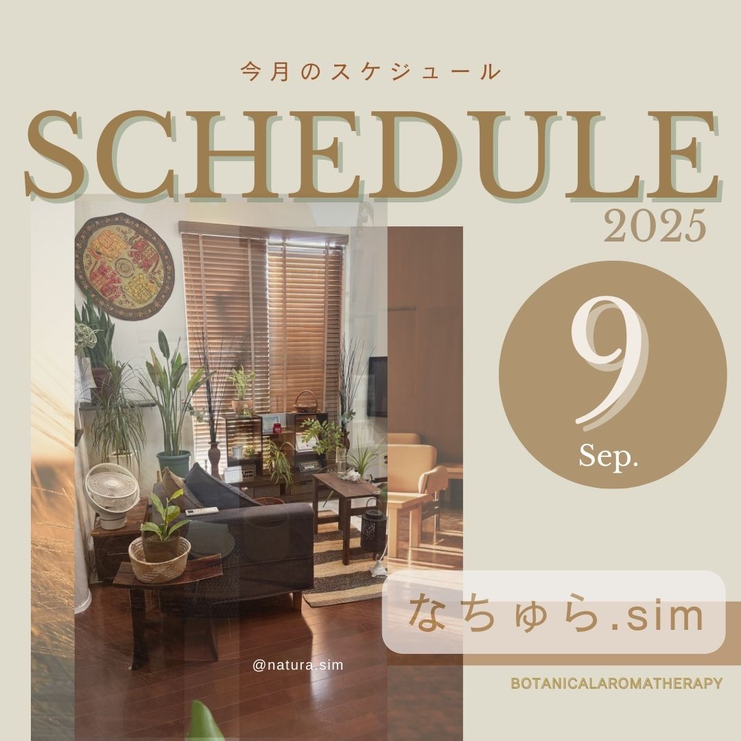 9月のスケジュール