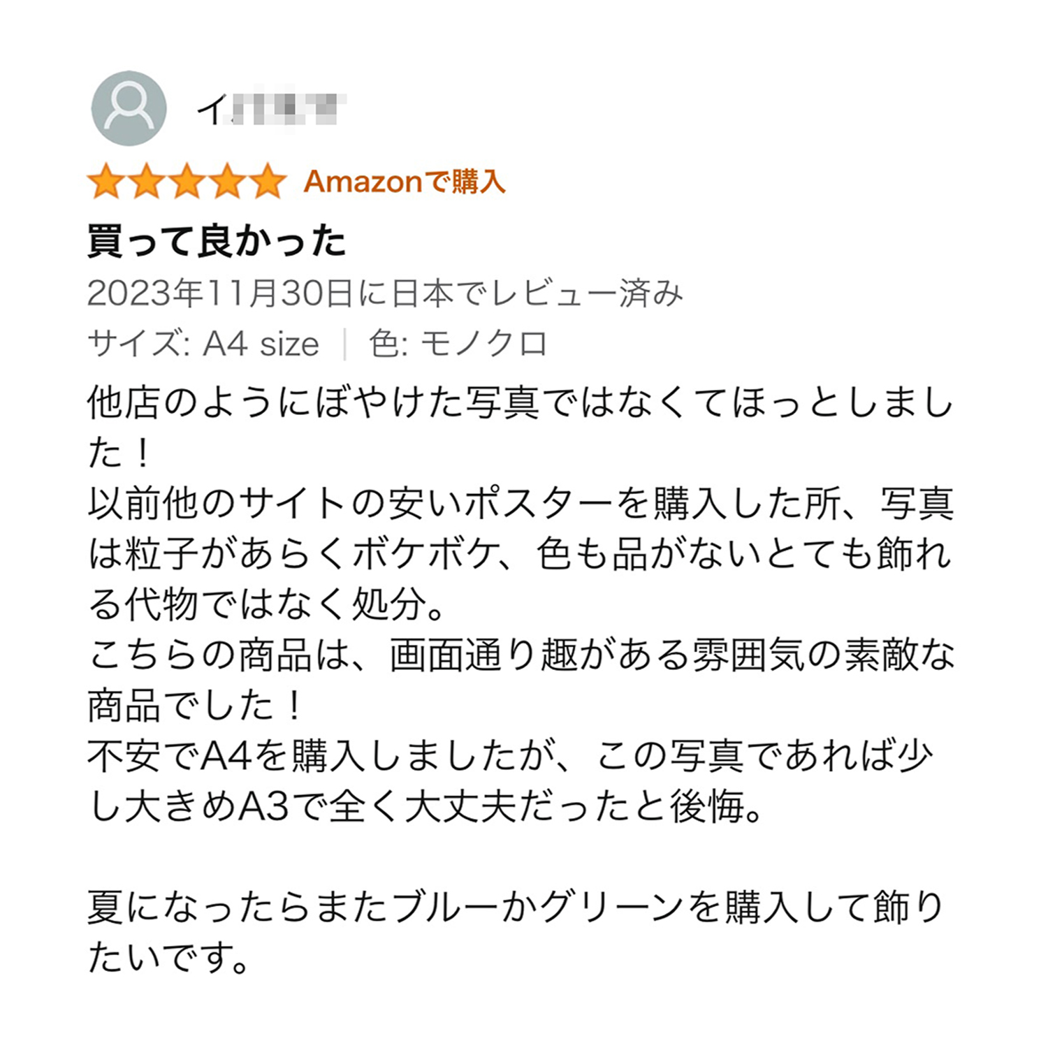 実際の「ご購入者様レビュー」-海・ビーチ 編-