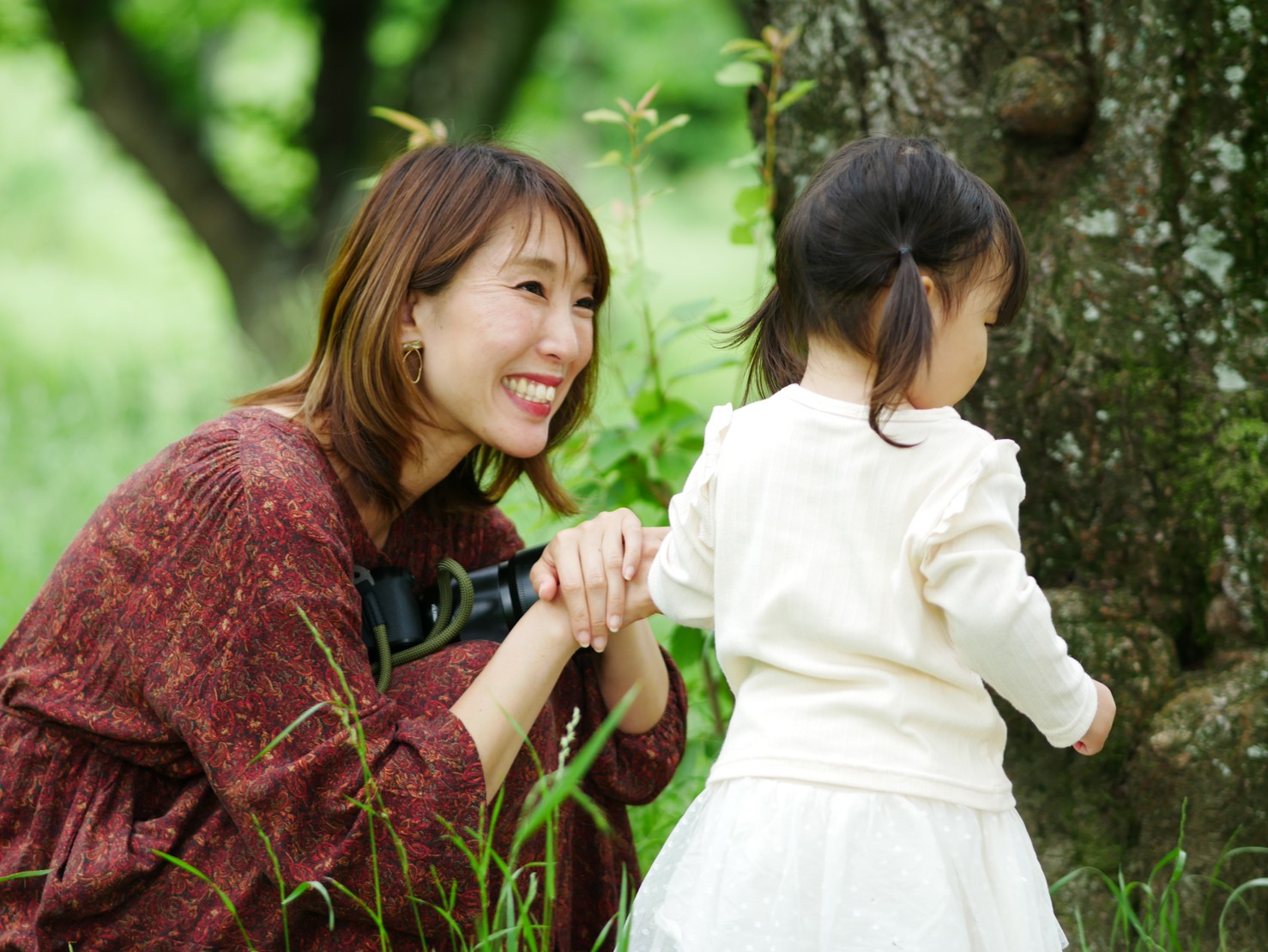 梅雨の合間にスマホ片手におしゃんぽ