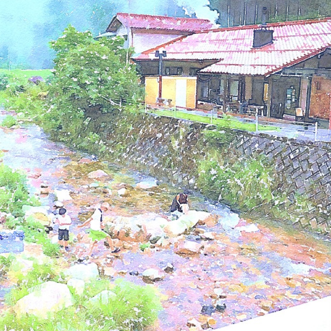 作品例 🌠流れ星の落ちた川🌠 あなたのお部屋を癒しの空間にするお手伝いをさせていただきます。