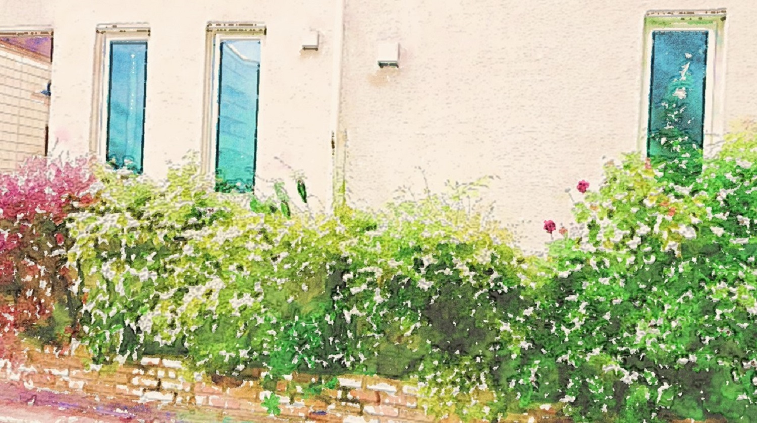 作品例　🌲小さなガーデン🌲　街中で撮った写真も素敵なアートになります！