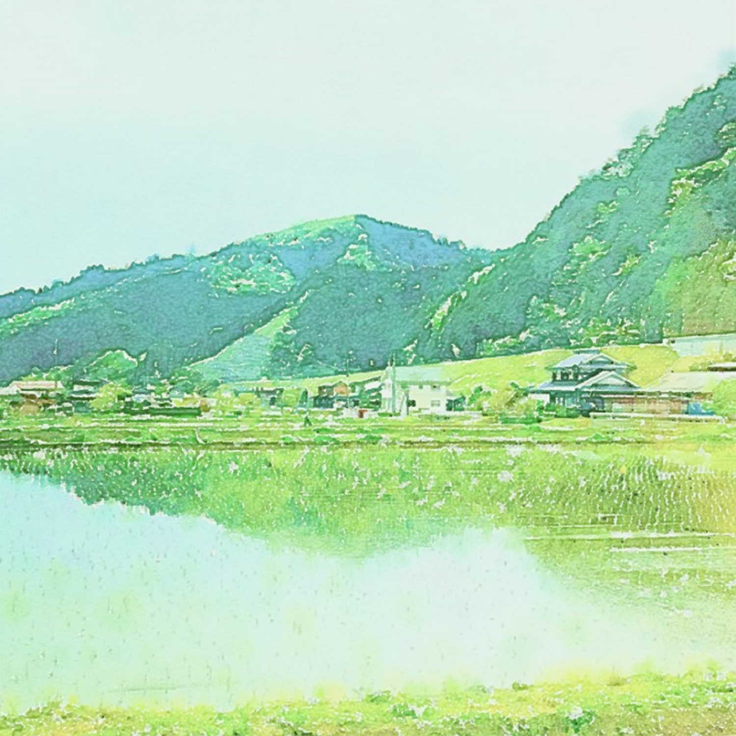 作品例　🚸通学路の水族館🚸　お部屋の壁を癒しの空間に変えるお手伝いをいたします！