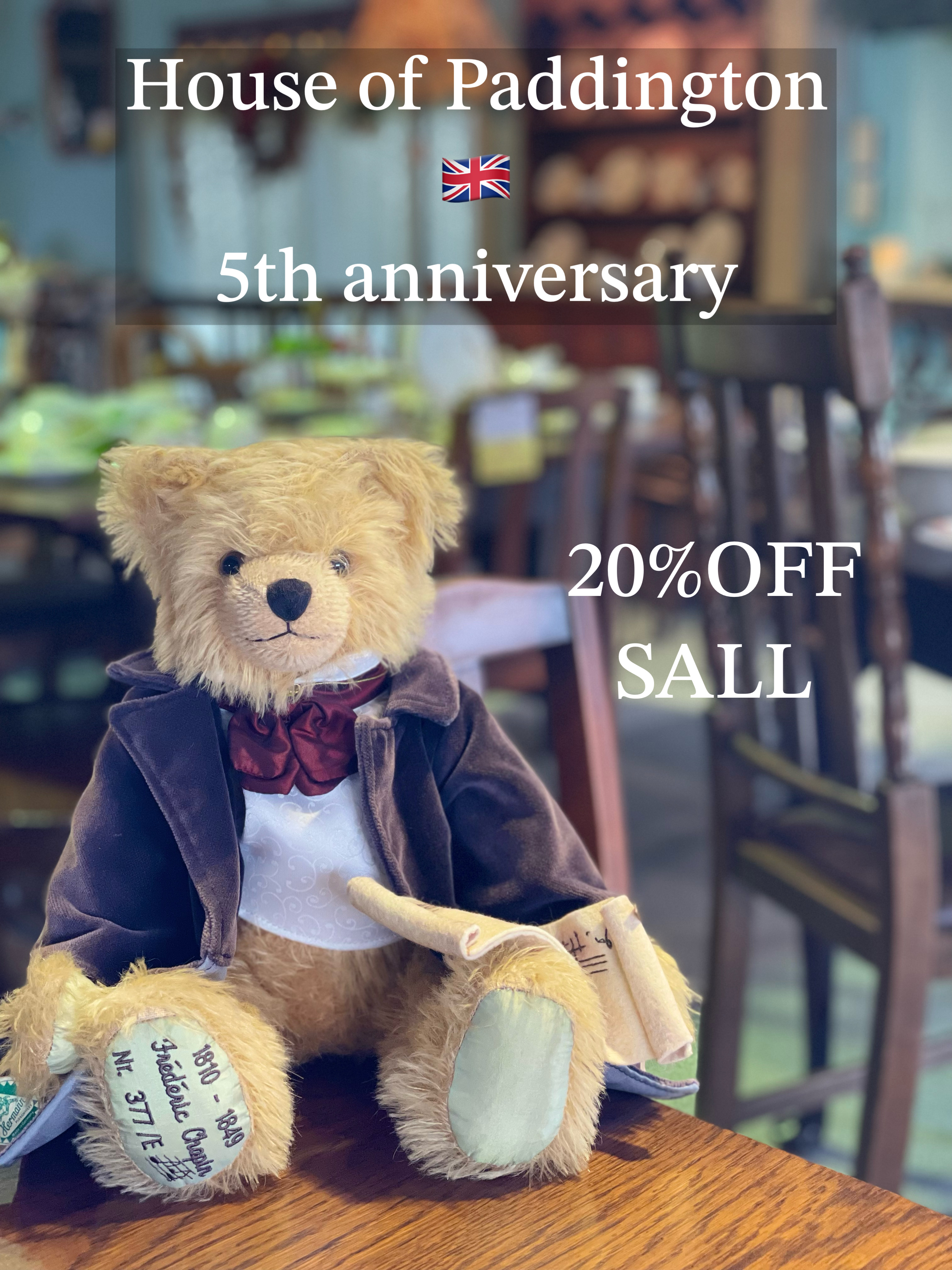 感謝を込めて　5周年記念セール開催中😊