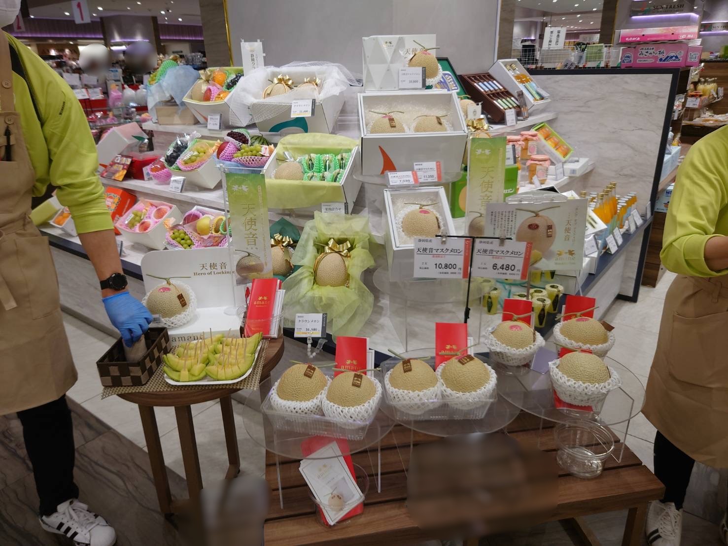 遠鉄百貨店の旬鮮大市（試食販売会様子）