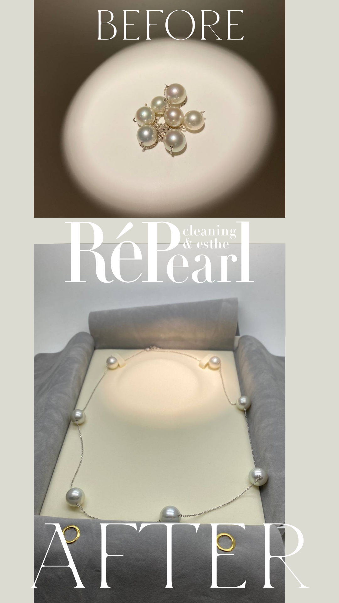 Repearl® ▷▷▷Before After　からまったネックレスほどきます