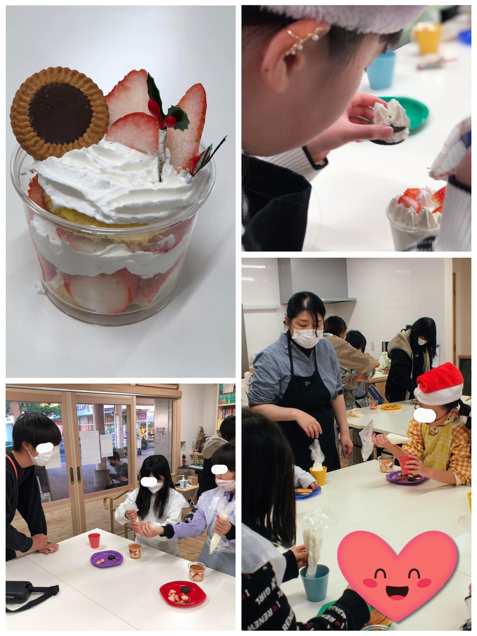 12月24日　【子供が自分で作って食べるケーキ教室】を開催しました