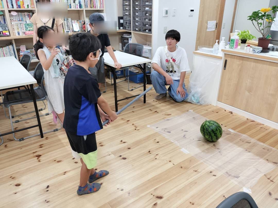８月17日　移動式遊び場付き　こども食堂　開催しました