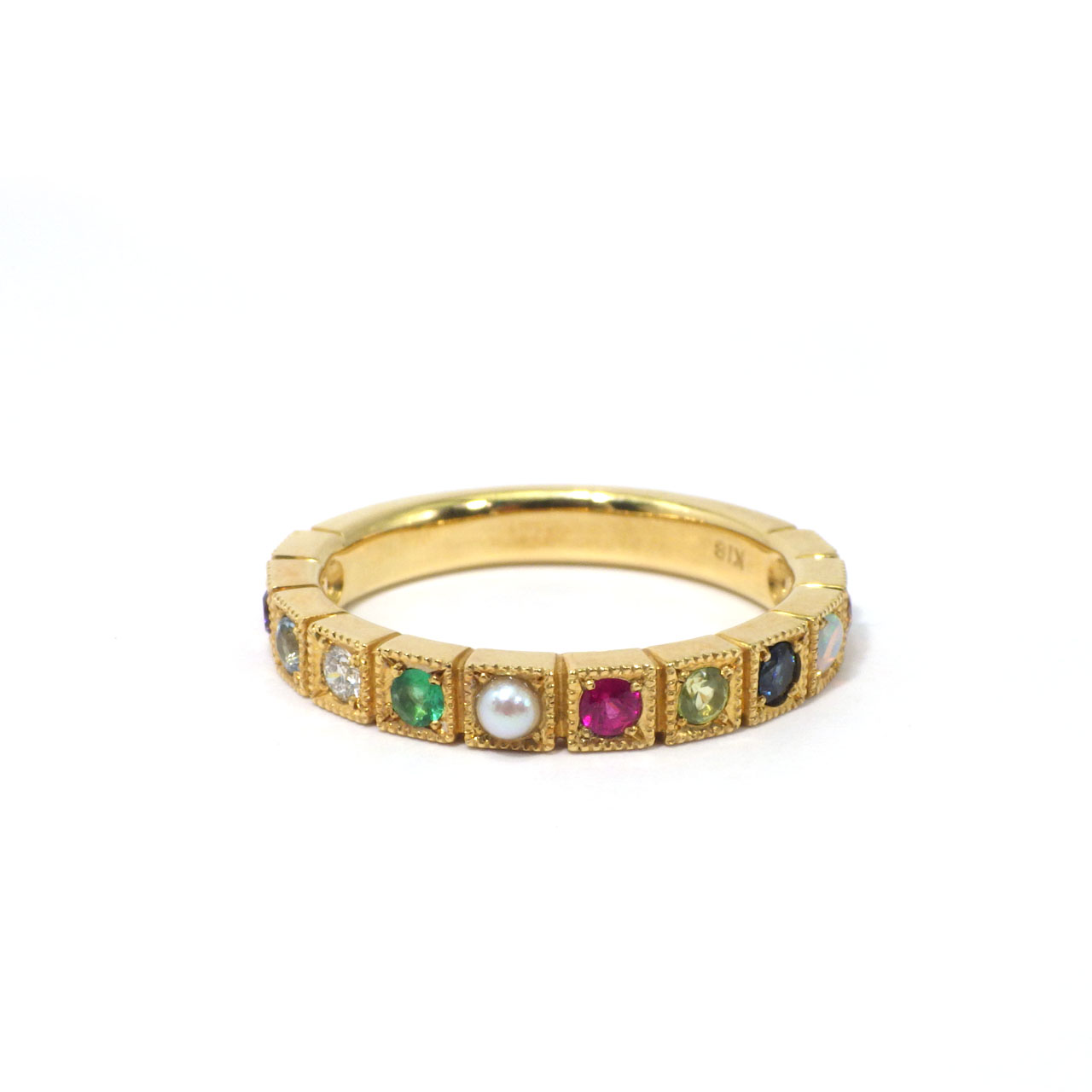 1年分の誕生石をセッティングしたスペシャルなリング!バースデーリング10.5号を追加しました