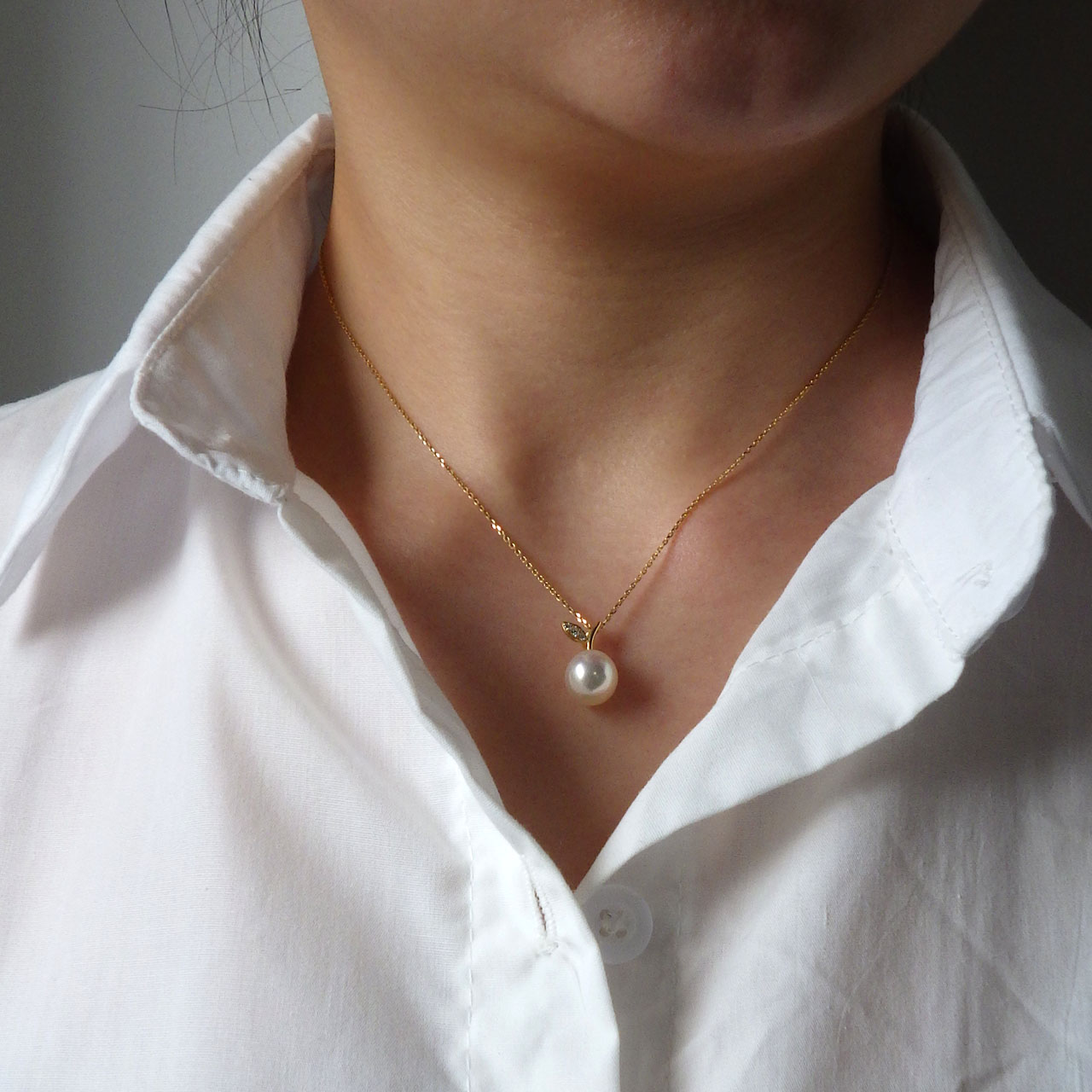 つやつや ころん!白蝶真珠の《Fruit》ペンダントを追加しました