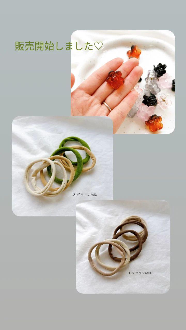 韓国風ヘアアクセ販売中