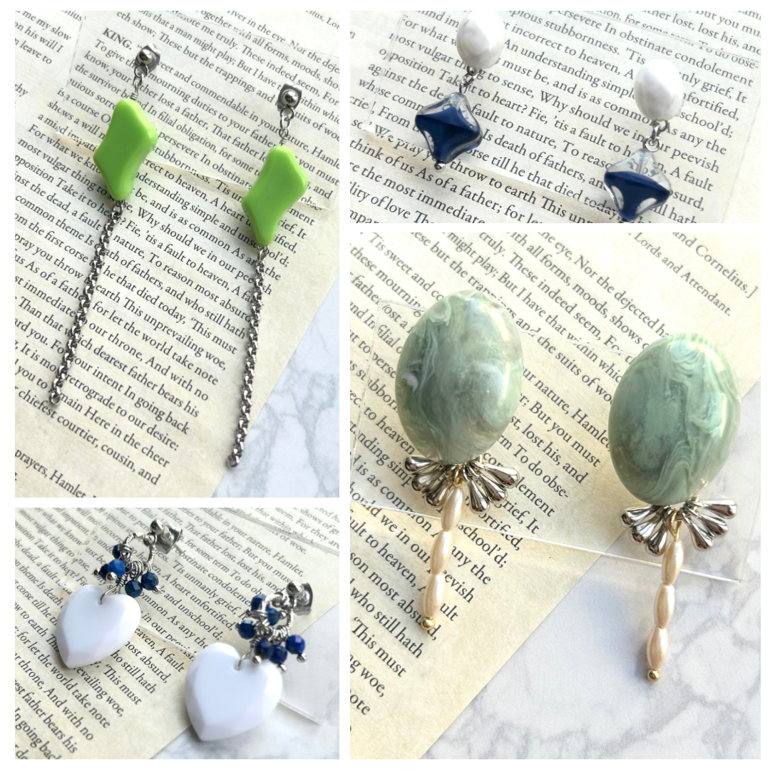 新作ヴィンテージ耳飾り