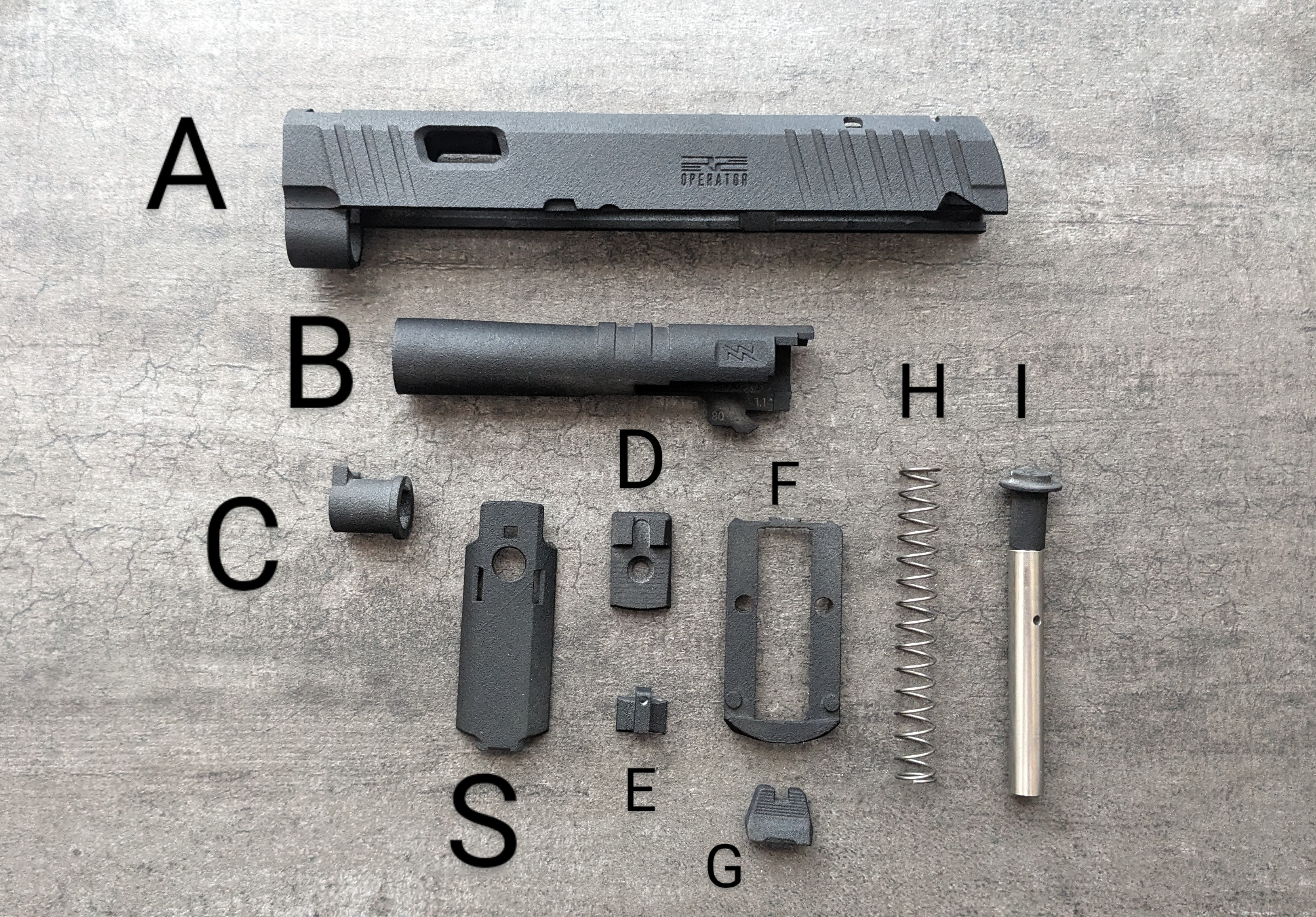 M45 CQP用カスタムスライド組込手順