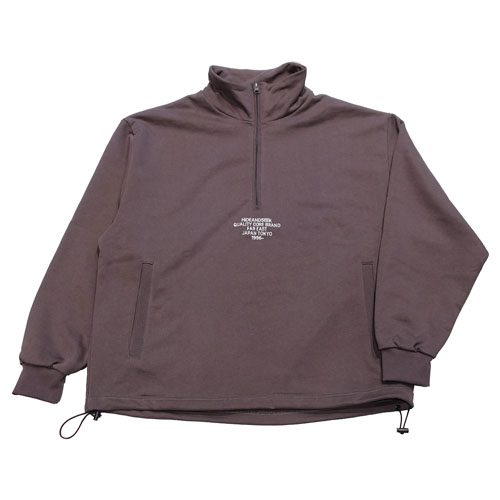 HIDEANDSEEK 25SS HALF ZIP SWEAT SHIRT(D-BLK)発売開始