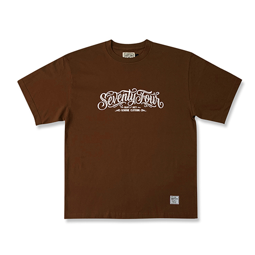 SEVENTY FOUR 26SF T-SHIRT(SCRIPT)(BROWN)発売開始