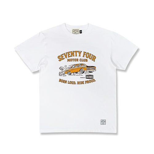 SEVENTY FOUR 25S T-SHIRT(MUSCLE CAR)(WHITE)発売開始