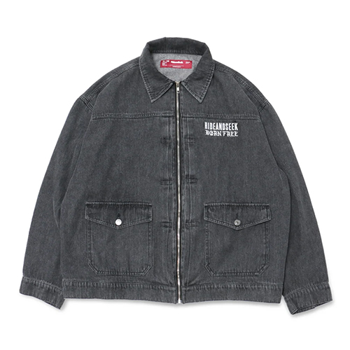 HIDEANDSEEK 23AW DENIM ZIP JACKET(USEDWASH)発売開始