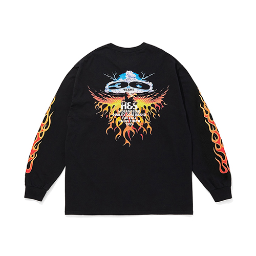 HIDEANDSEEK 25AW 30th L/S TEE(BLACK×RED)発売開始