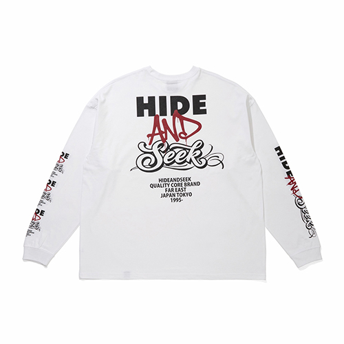 HIDEANDSEEK 26AW AND L/S TEE(WHITE×BLACK)発売開始