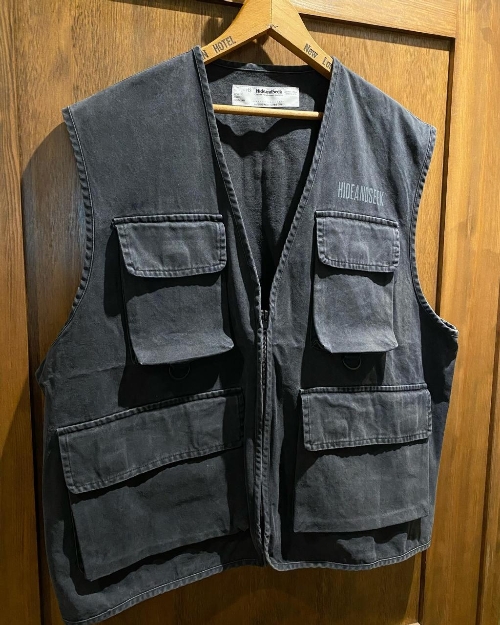 HIDEANDSEEK 24AW FISHING VEST(PIGMENT DYE)発売開始