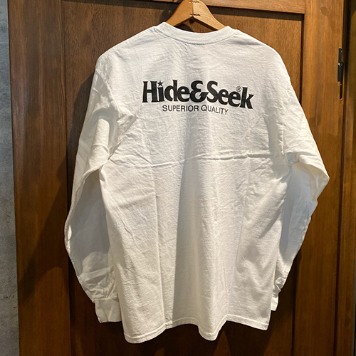HIDEANDSEEK 26SS LOGO L/S TEE(26SS)(WHITE)発売開始