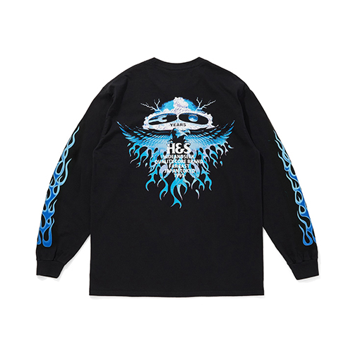 HIDEANDSEEK 25AW 30th L/S TEE(BLACK×BLUE)発売開始
