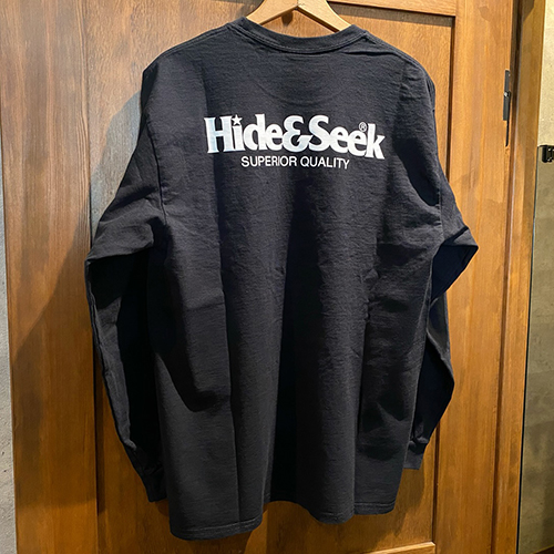 HIDEANDSEEK 26SS LOGO L/S TEE(26SS)(BLACK)発売開始