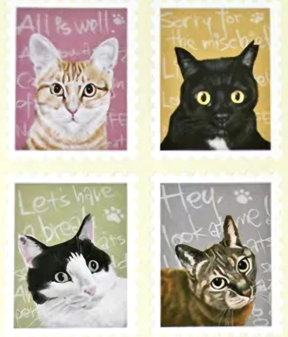 猫のシールでチャリティー！