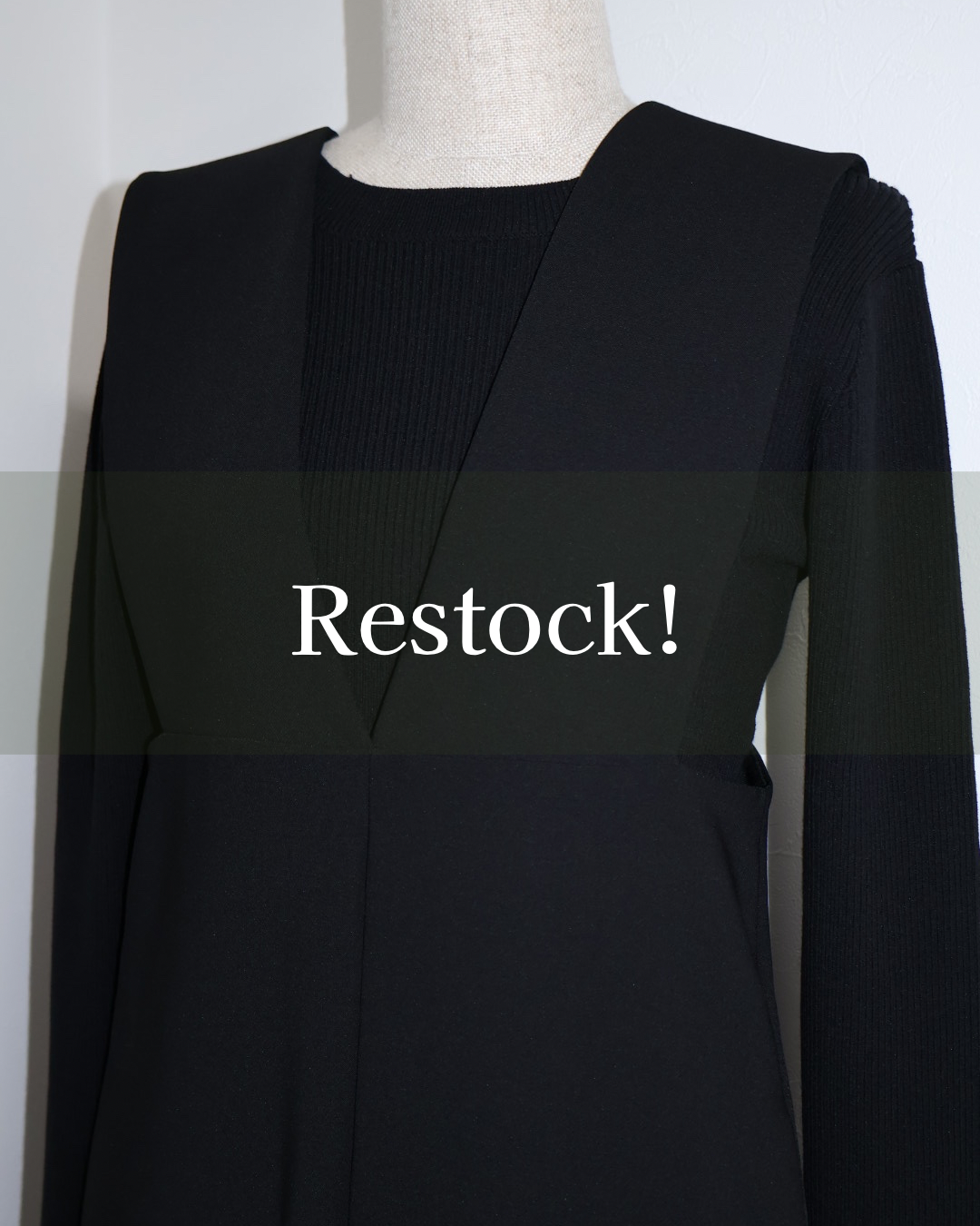 Restock!! Vネックワンピース