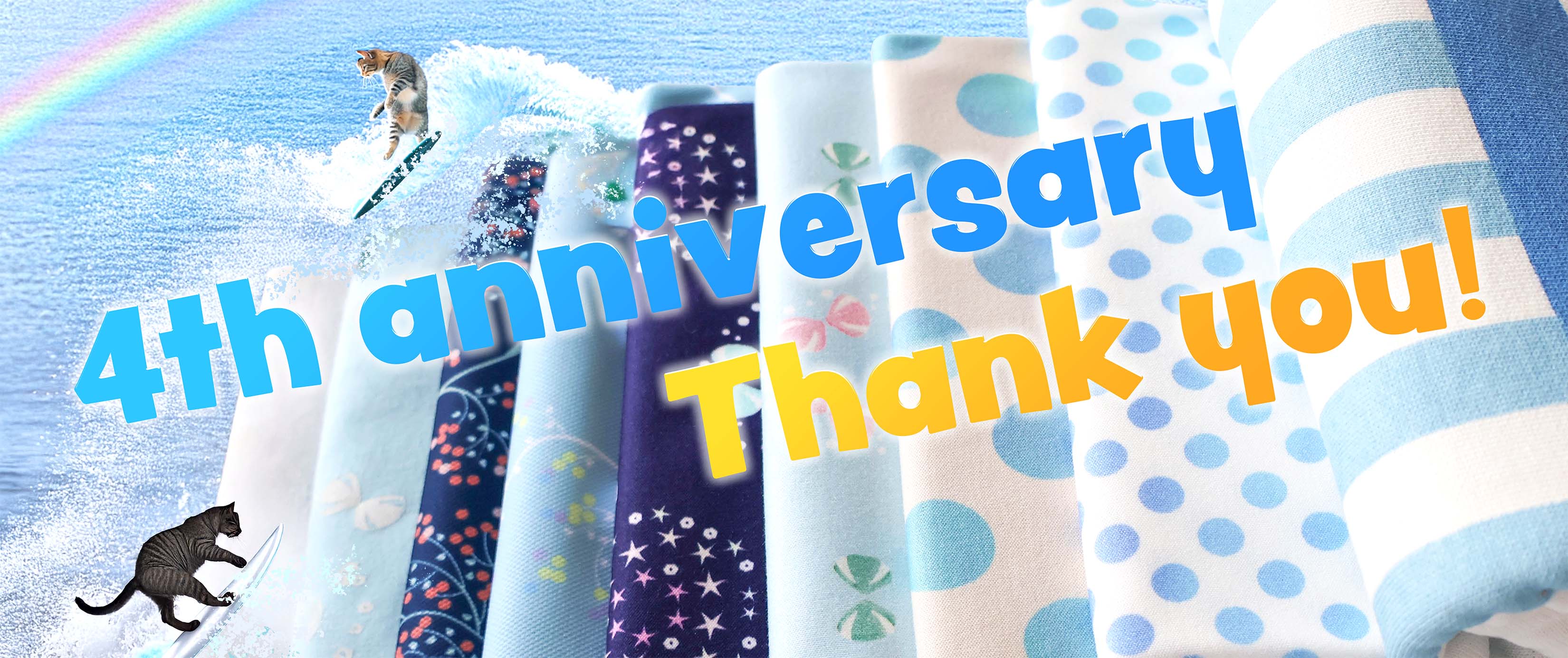 tano tano fabric ４周年！