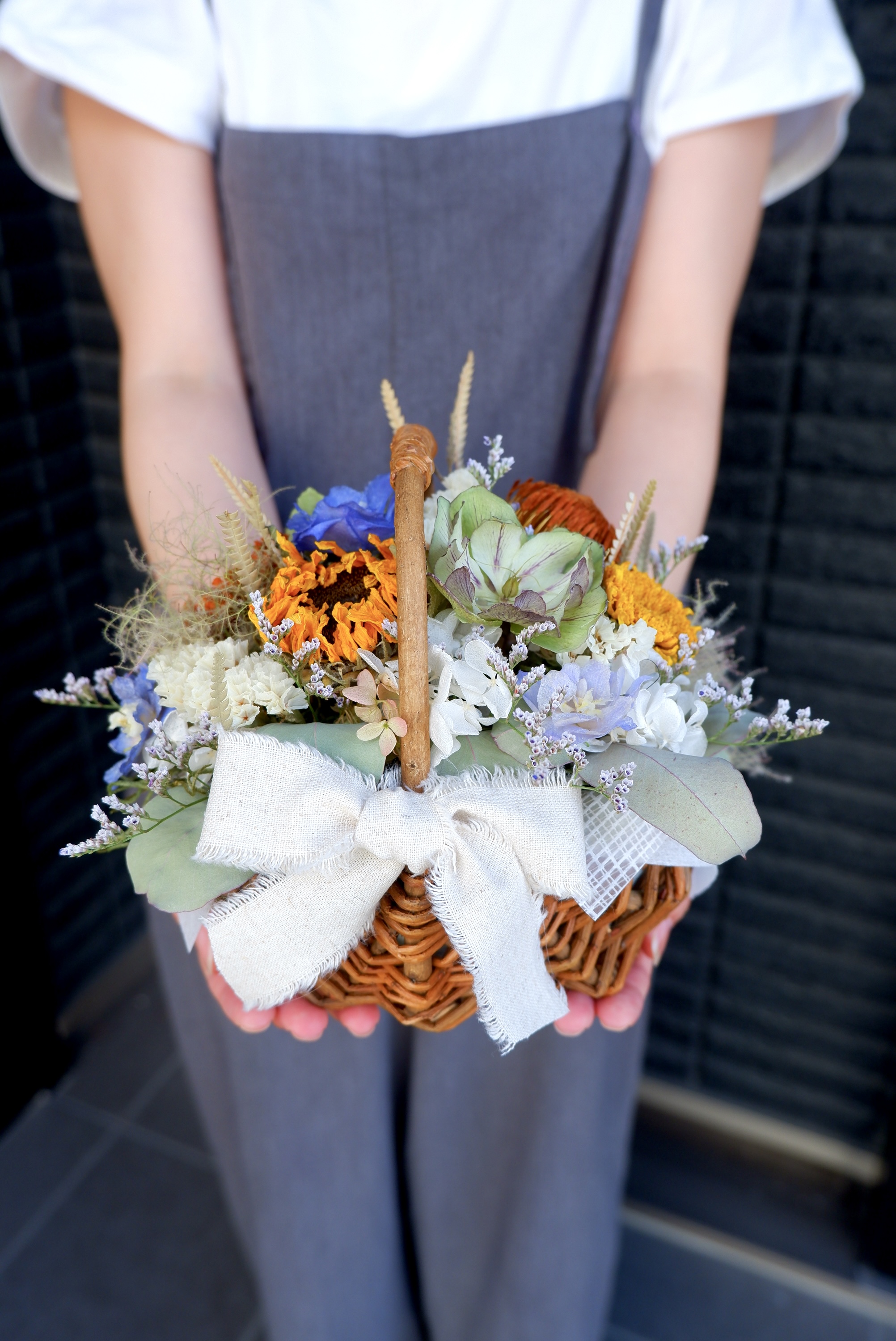 オーダーかごアレンジメント