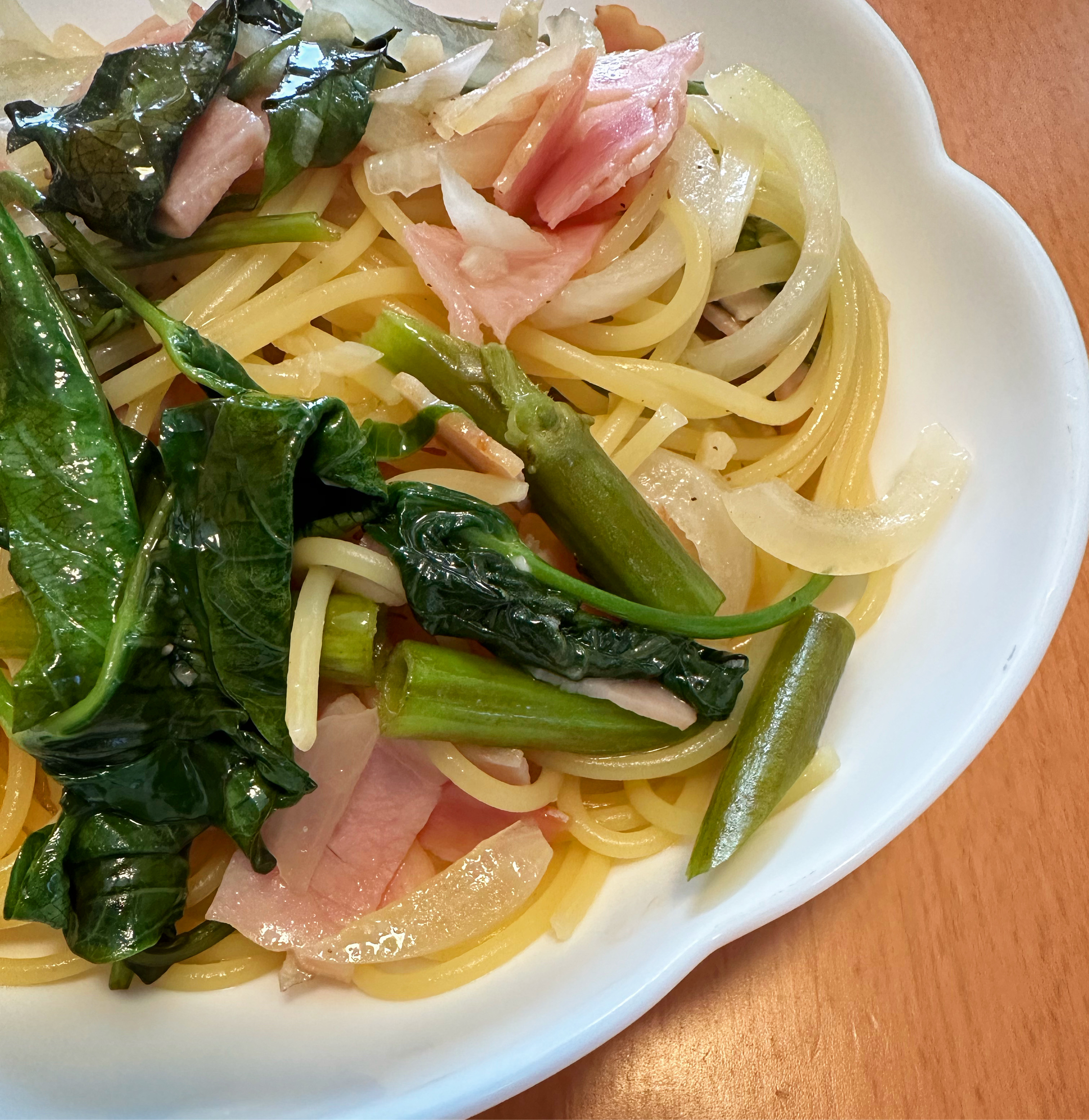 空心菜のパスタ