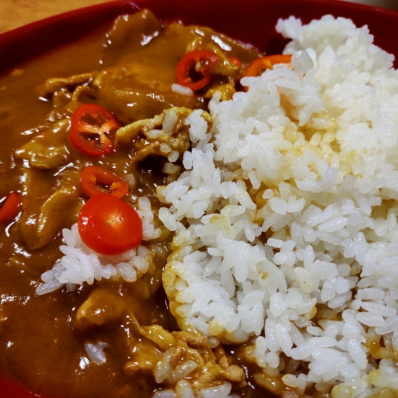 ジョロキア入りカレーライス