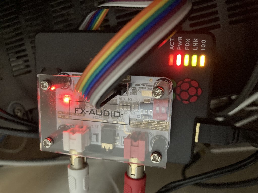 Raspberry pi ラズパイ　DAC　Volumio