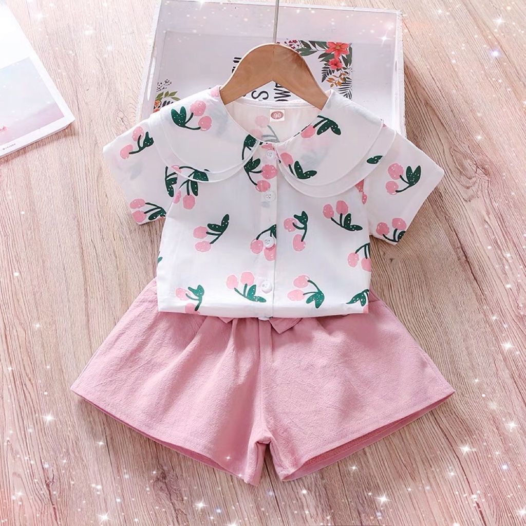 さくらんぼ柄のセットアップ商品♡
